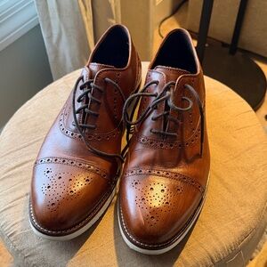Johnston & Murphy Tan Leather Oxfords